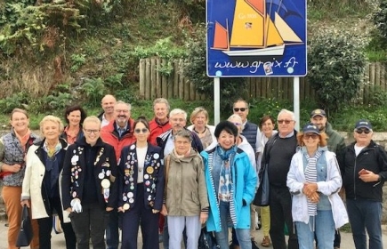 Le groupe à Port Tudy